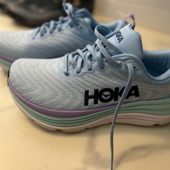 Hoka Sky Blue Athletic Sneakers - Picture 4 of 5